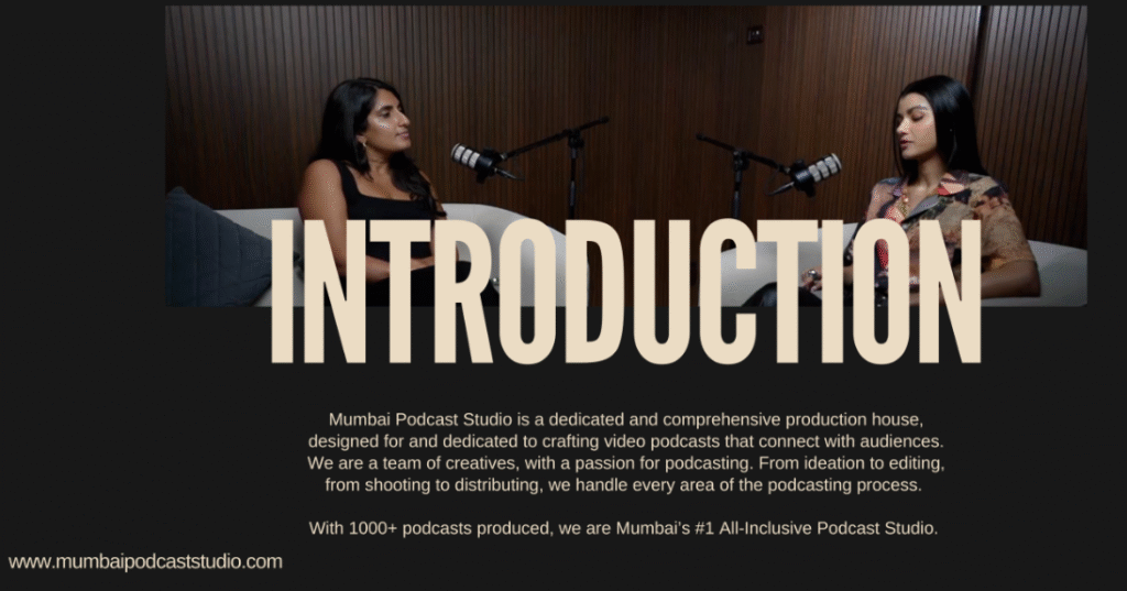 Mumbai podcast studio is dedicated production house in mubai