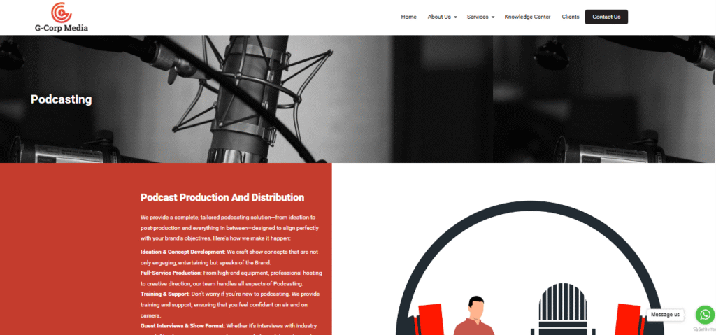 Top Podcast Recording Studio In Mumbai - g corp media