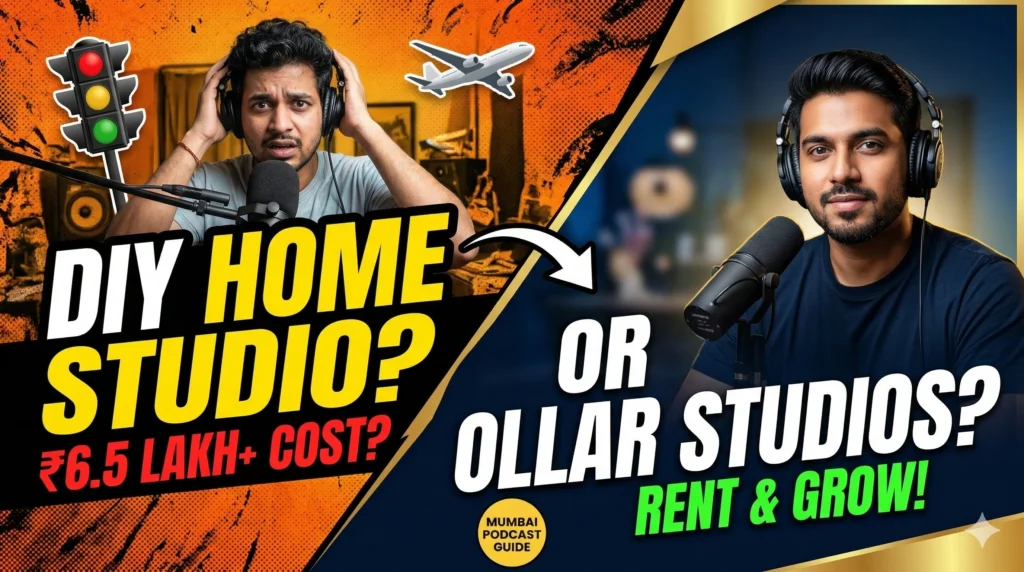 Renting a Podcast Studio vs. Building a Home Setup in Mumbai : A Cost-Benefit Analysis